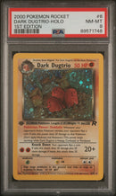 PSA 8 - Team Rocket 1st Edition  - Dark Dugtrio Holo
