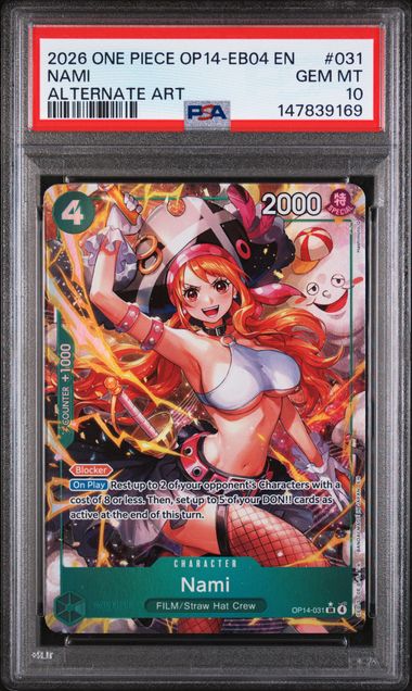 PSA 10 - The Azure Sea's Seven - Nami Alt Art