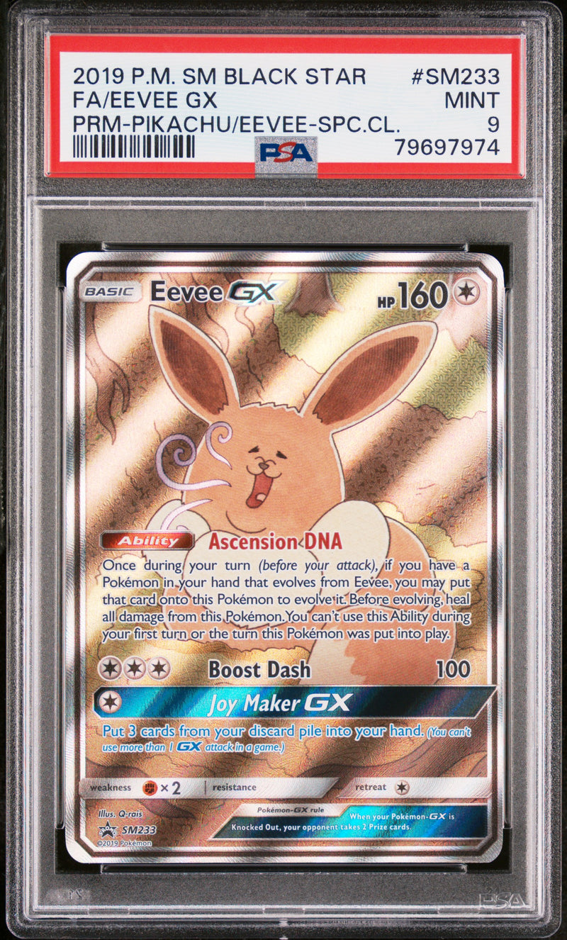PSA 9 - Black Star Promo - Eevee GX