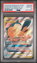 PSA 10 - Black Star Promo - Eevee & Snorlax GX