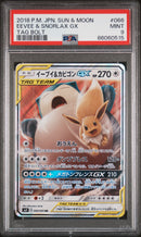 PSA 9 -Tag Bolt - Eevee & Snorlax GX