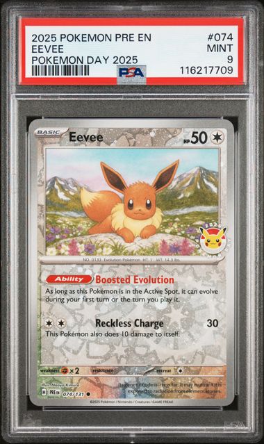 PSA 9 - Pokemon Day 2025 - Eevee