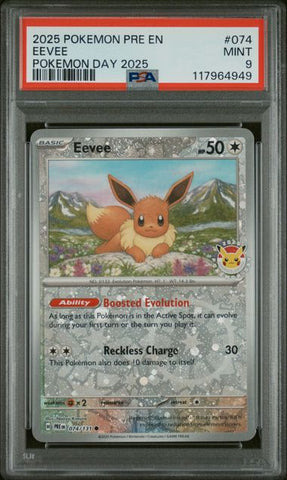 PSA 9 - Pokemon Day 2025  - Eevee #074