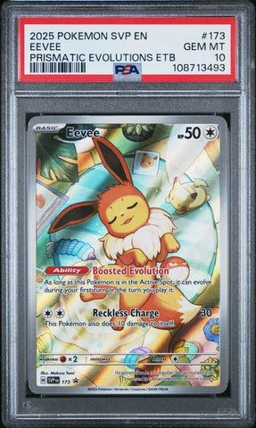 PSA 10 - Prismatic Evolutions ETB - Eevee #173