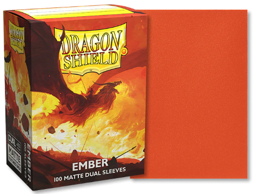 Dragon Shield: Dual Matte Sleeve - Ember 100Ct