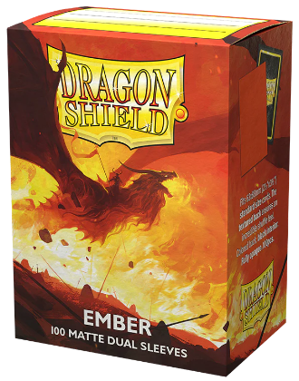 Dragon Shield: Dual Matte Sleeve - Ember 100Ct