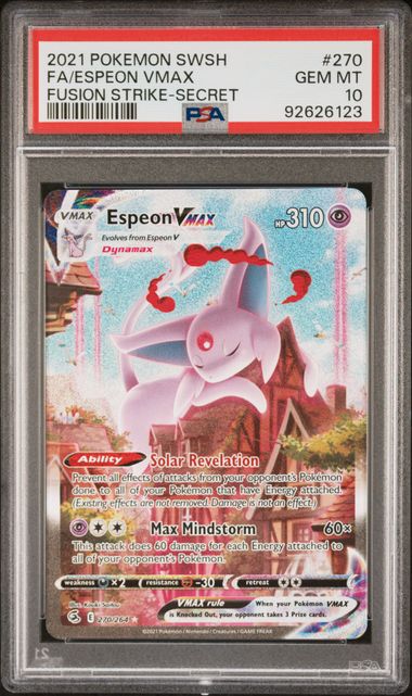PSA 10 - Fusion Strike - Espeon Vmax