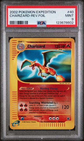 PSA 9 - Expedition - Charizard Reverse Foil #40