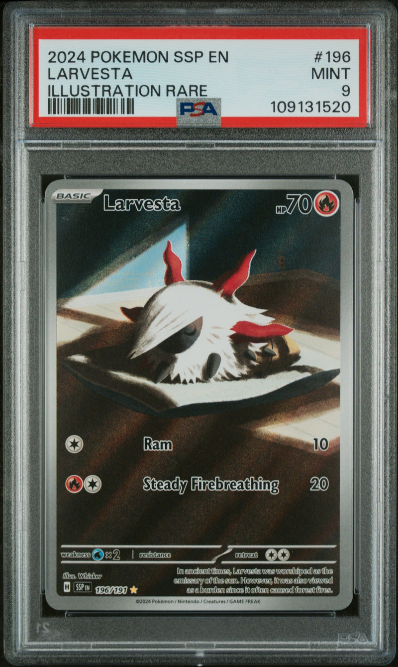 PSA 9 - Surging Sparks - Larvesta