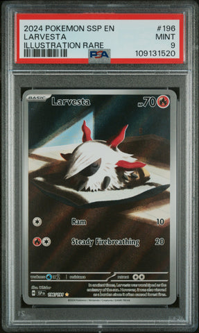 PSA 9 - Surging Sparks - Larvesta #196