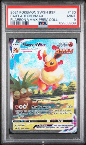 PSA 9 - Black Stars Promo - Flareon VMAX #180