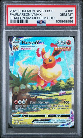 PSA 10 - Black Star Promo - Flareon Vmax #180