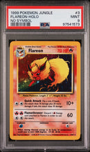 PSA 9 - Jungle Unlimited - Flareon Holo No Symbol Error
