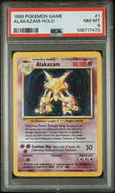 PSA 8 - 1999 Pokemon Base Unlimited - Alakazam Holo