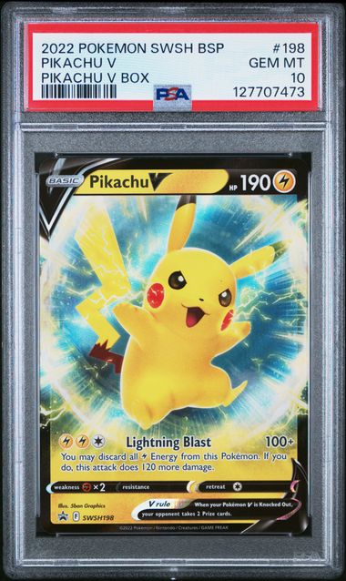 PSA 10 - SWSH Black Star Promos - Pikachu V