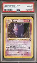 PSA 8 - 1999 Fossil Unlimited - Gengar Holo