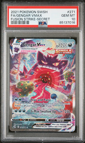 PSA 10 - Fusion Strike  - Gengar VMAX #271