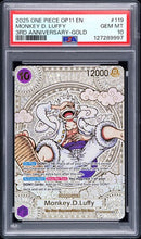 PSA 10 - A Fist Of Divine Speed - Monkey.D.Luffy Gold SP