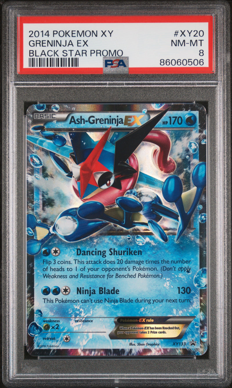PSA 8 - Black Star Promo - Ash-Greninja EX