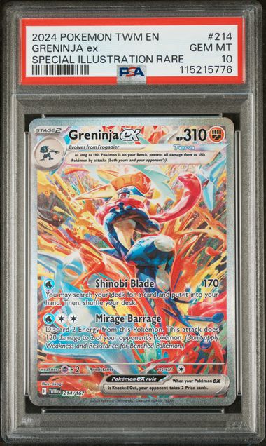 PSA 10 - Twilight Masquerade - Greninja ex