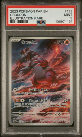 PSA 9 - Paradox Rift - Groudon #199