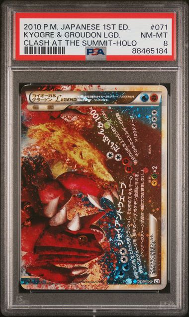 PSA 8 - Clash of the Summit - Kyogre & Groudon Legend