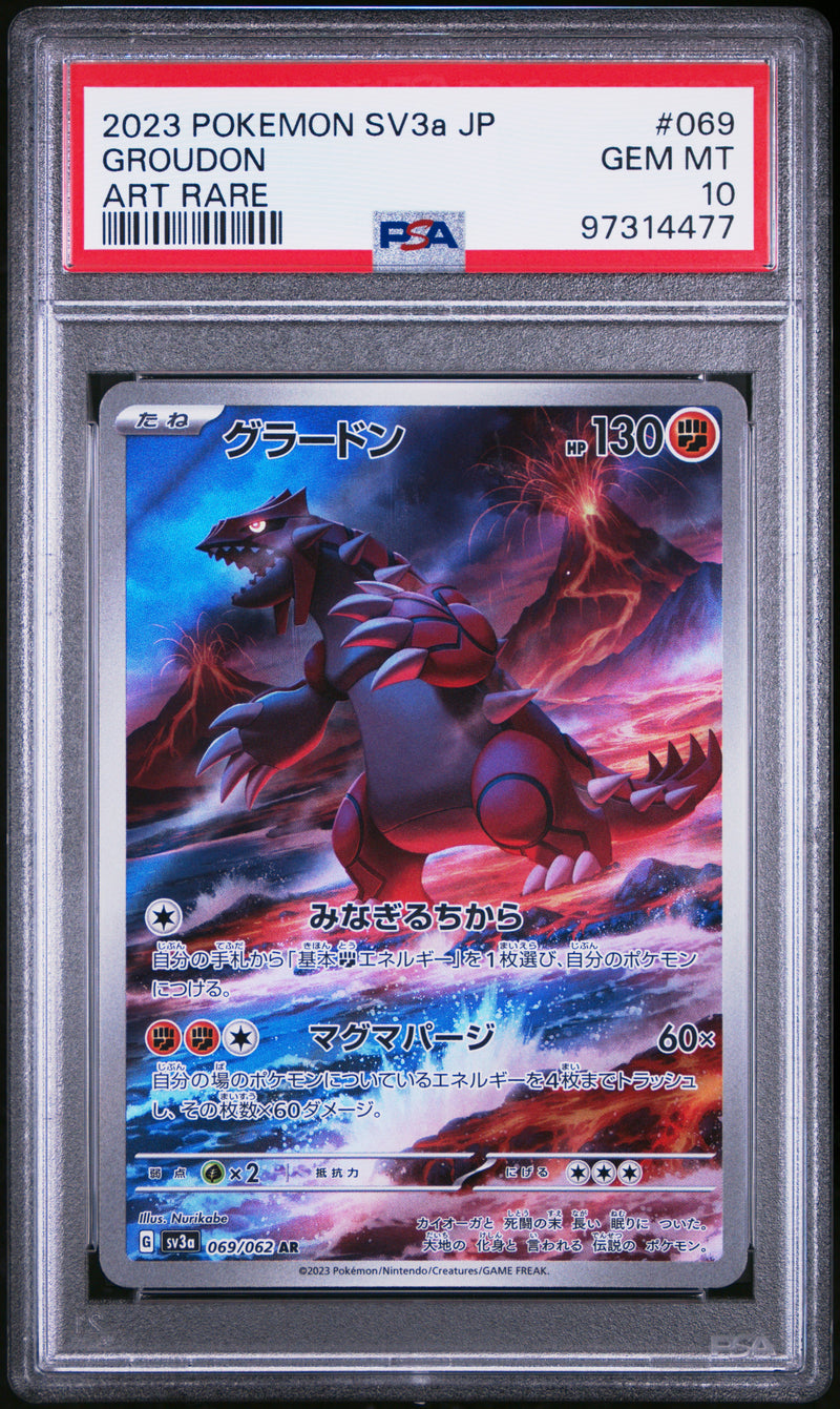 PSA 10 - JPN Sv3a  - Groudon