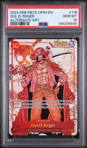 PSA 10 - Emperors in the New World - Gol. D. Roger Alt Art #118