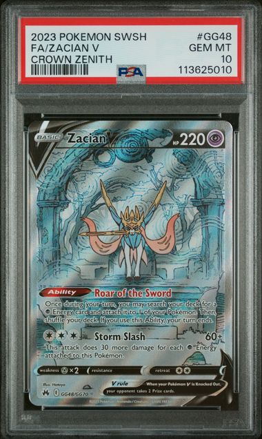 PSA 10 - Crown Zenith - Zacian V