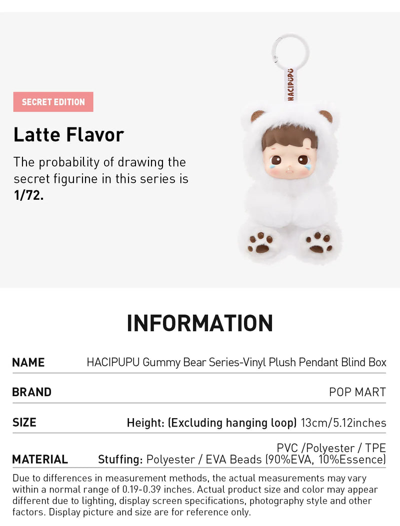 HACIPUPU Gummy Bear Series-Vinyl Plush Pendant Blind Box