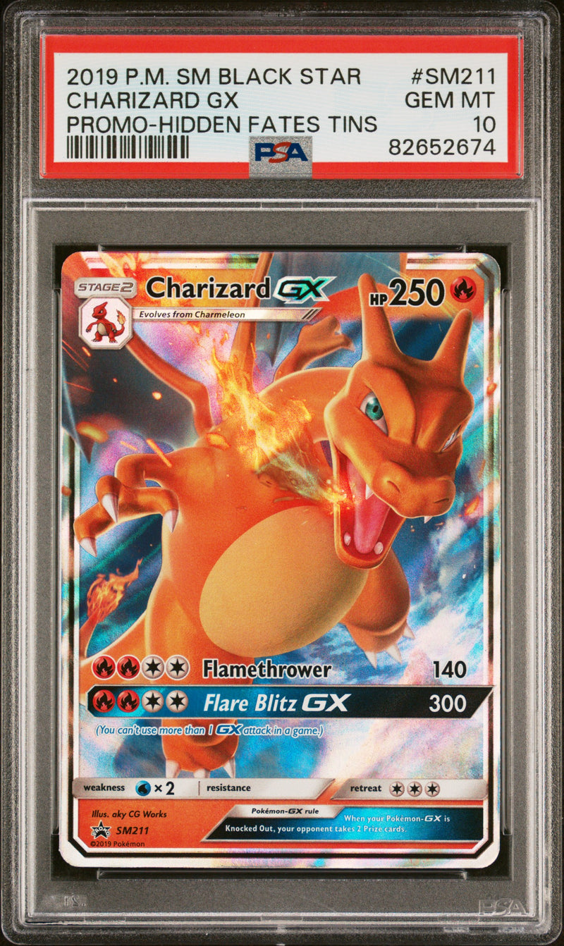 PSA 10 - Black Star Promo  - Charizard GX