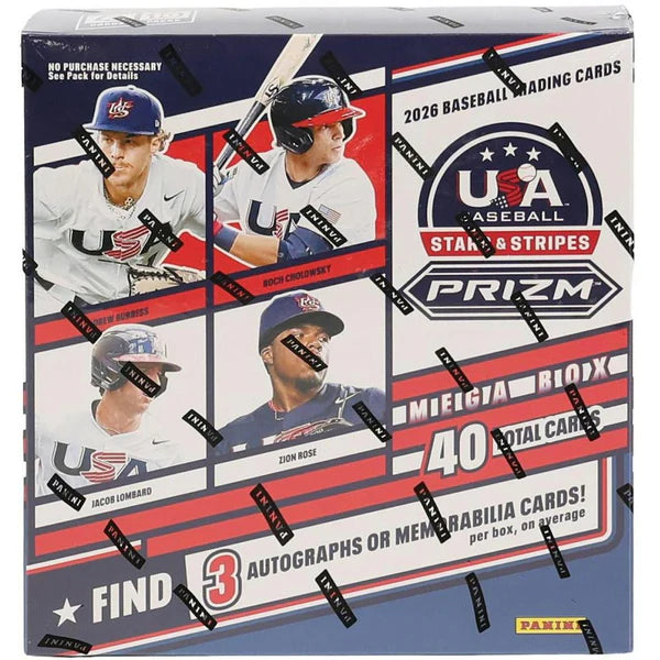 2026 Panini Stars and Stripes Prizm Baseball Mega Box