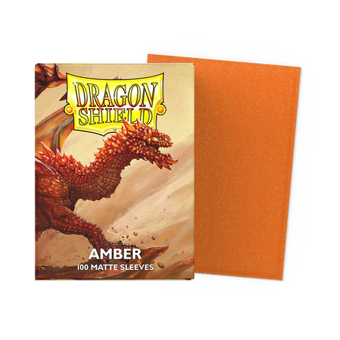 Dragon Shield: Matte Sleeve - Amber Orange 100Ct