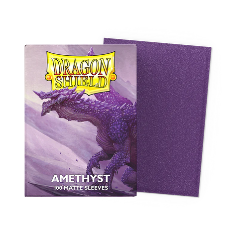 Dragon Shield: Dual Matte Sleeve - Amethyst Purple 100Ct