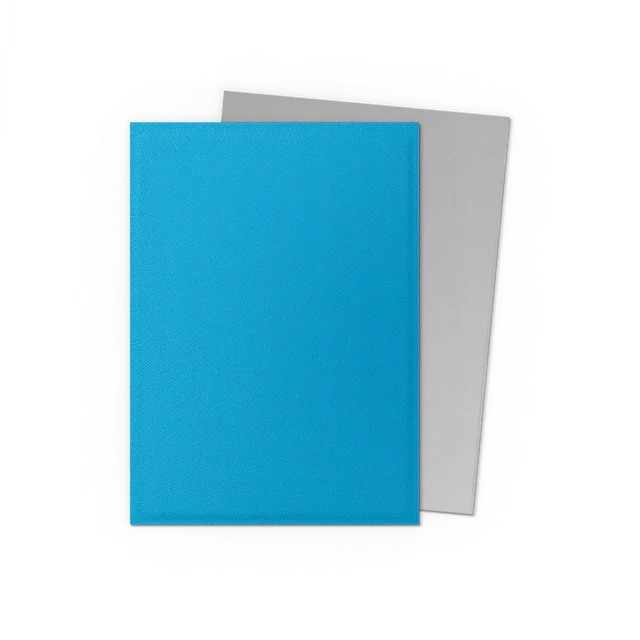 Dragon Shield: Dual Matte Sleeve - Dual Sky Blue & Silver 100Ct