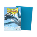 Dragon Shield: Dual Matte Sleeve - Dual Sky Blue & Silver 100Ct