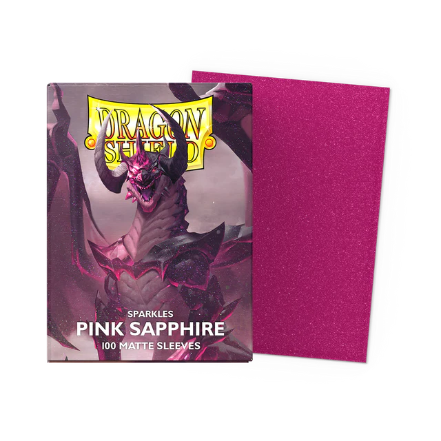 Dragon Shield: Dual Matte Sleeve - Pink Sapphire 100Ct