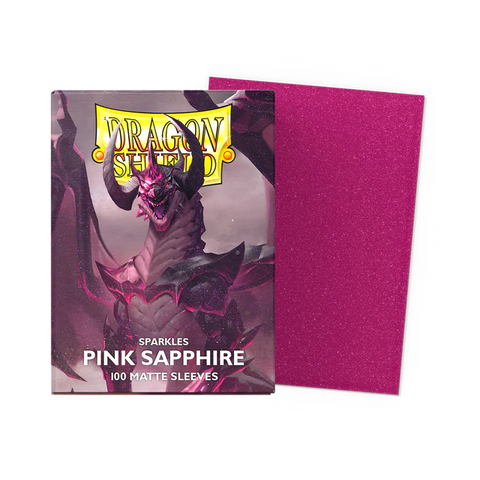 Dragon Shield: Dual Matte Sleeve - Pink Sapphire 100Ct