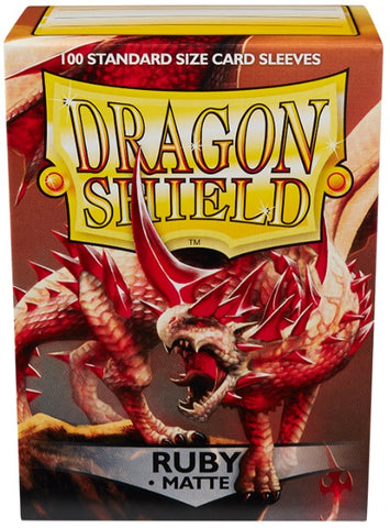 Dragon Shield: Matte Sleeve - Ruby 100Ct