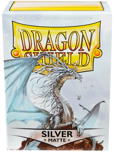 Dragon Shield: Matte Sleeve - Silver 100Ct