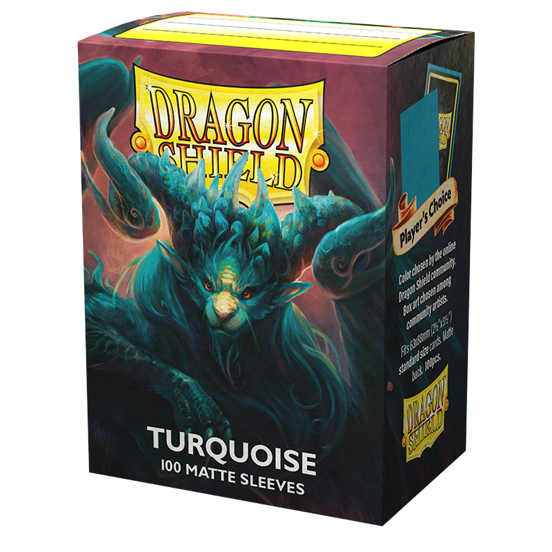 Dragon Shield: Matte Sleeve - Turquoise 100Ct