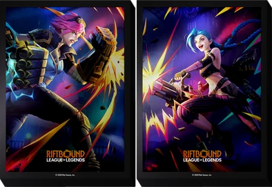 Riftbound Vendetta Art Sleeves - Vi vs Jynx (50/50CT)