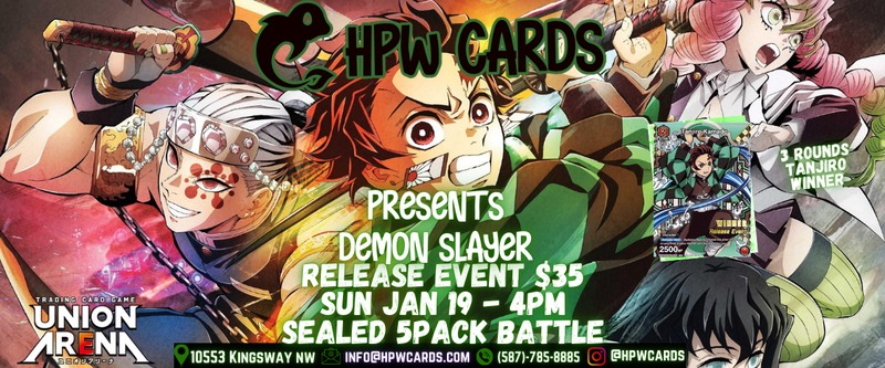 HPW Union Arena Demon Slayer Release Sunday Tournament ticket