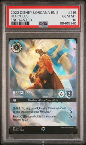 PSA 10 - Floodborn EN 2 - Hercules Enchanted #215