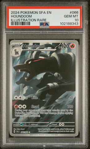 PSA 10 - Shrouded Fable - Houndoom #066