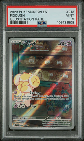PSA 9 - Scarlet & Violet Base - Fidough #213