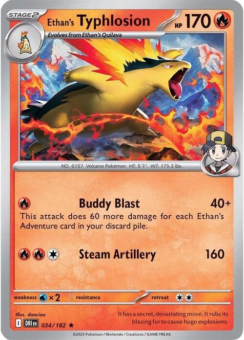 Ethan's Typhlosion (034/182) (Deck Exclusive) [Scarlet & Violet: Destined Rivals]
