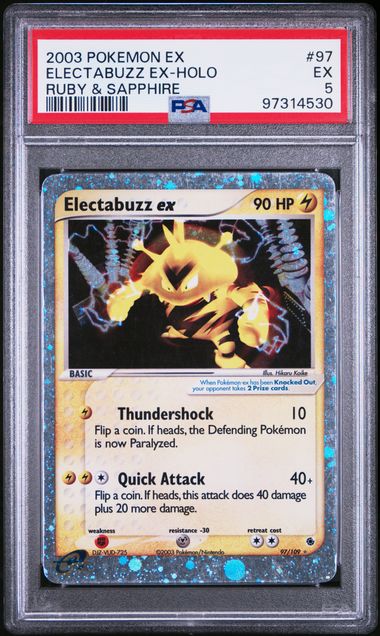 PSA 5 - Electabuzz Ex - Holo - Ruby & Sapphire