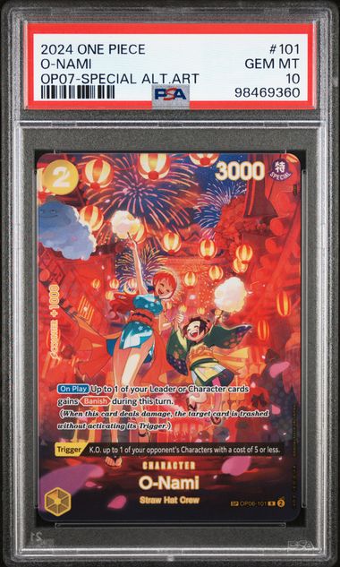 PSA 10 - OP07-Special Alt. Art - O-nami