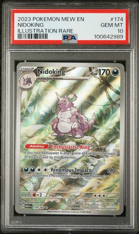 PSA 10 - Scarlet & Violet 151 Illustration Rare - Nidoking #174